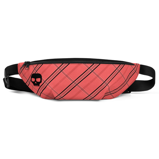 Skull Red Plaid — Fanny Pack