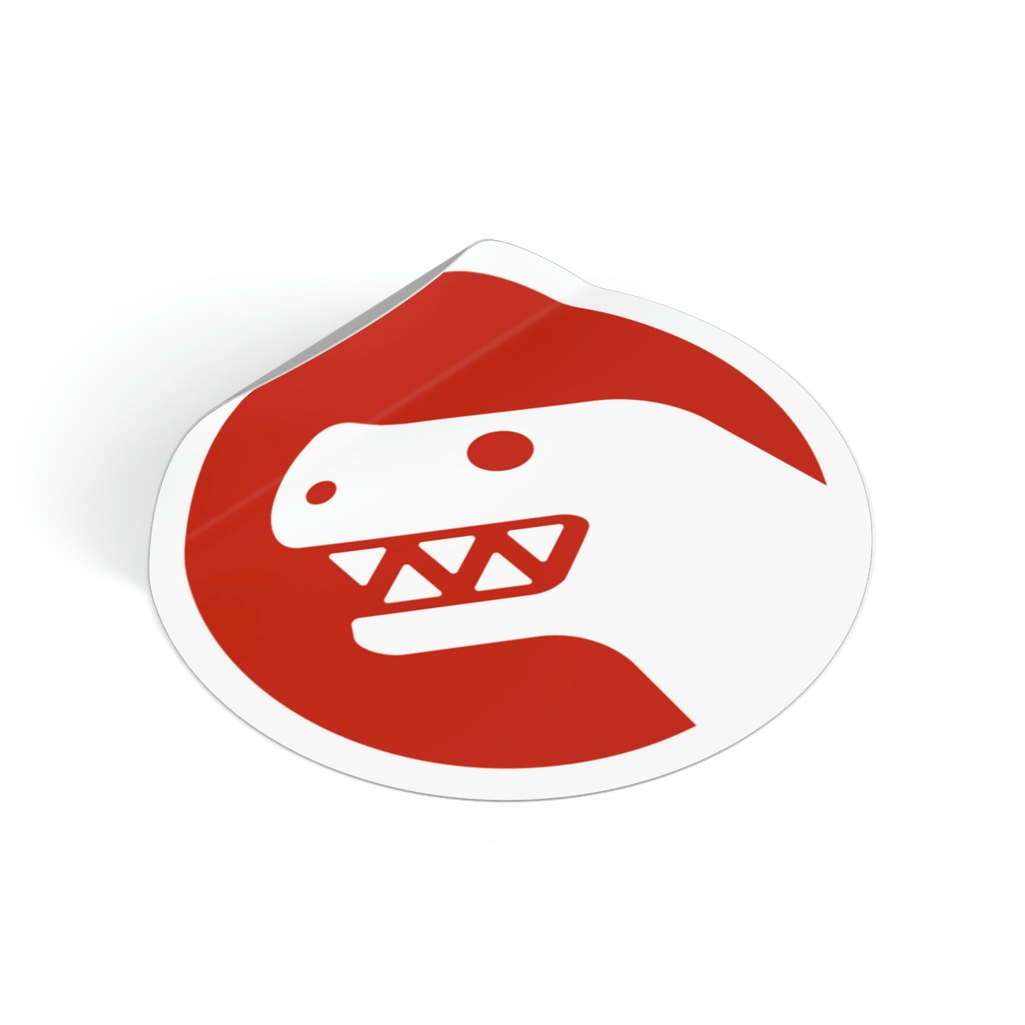 Pocket Dino Round Vinyl Sticker