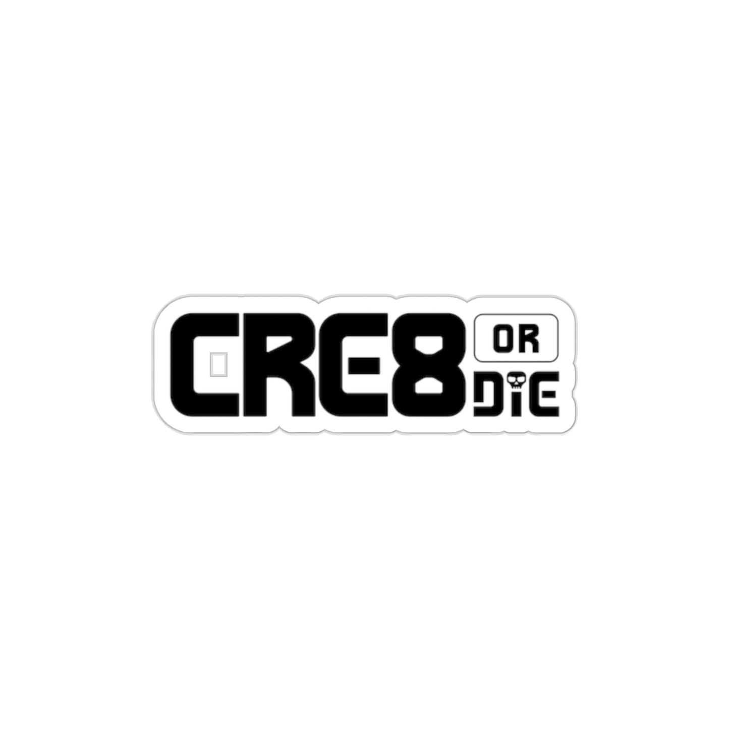 CRE8 or DIE Logo — Die-Cut Sticker