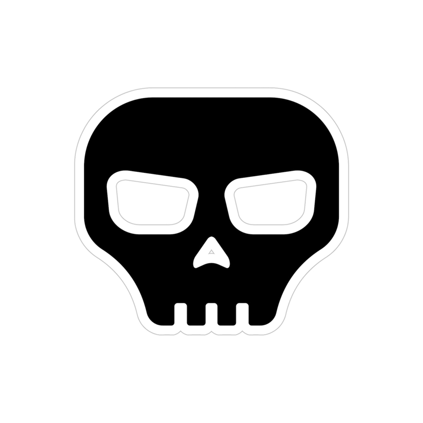 CRE8-or-DIE Skull — Transparent Outdoor Sticker, Die-Cut, 1pcs