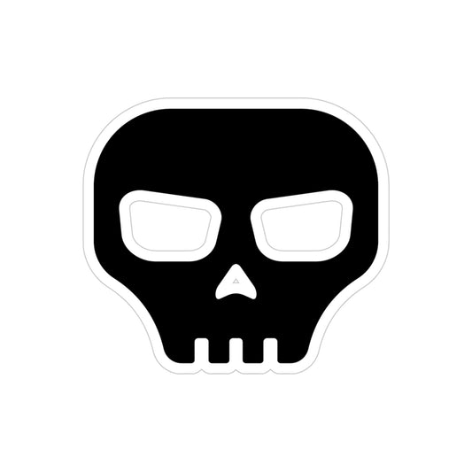 CRE8-or-DIE Skull — Transparent Outdoor Sticker, Die-Cut, 1pcs