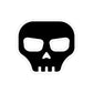 CRE8-or-DIE Skull — Transparent Outdoor Sticker, Die-Cut, 1pcs