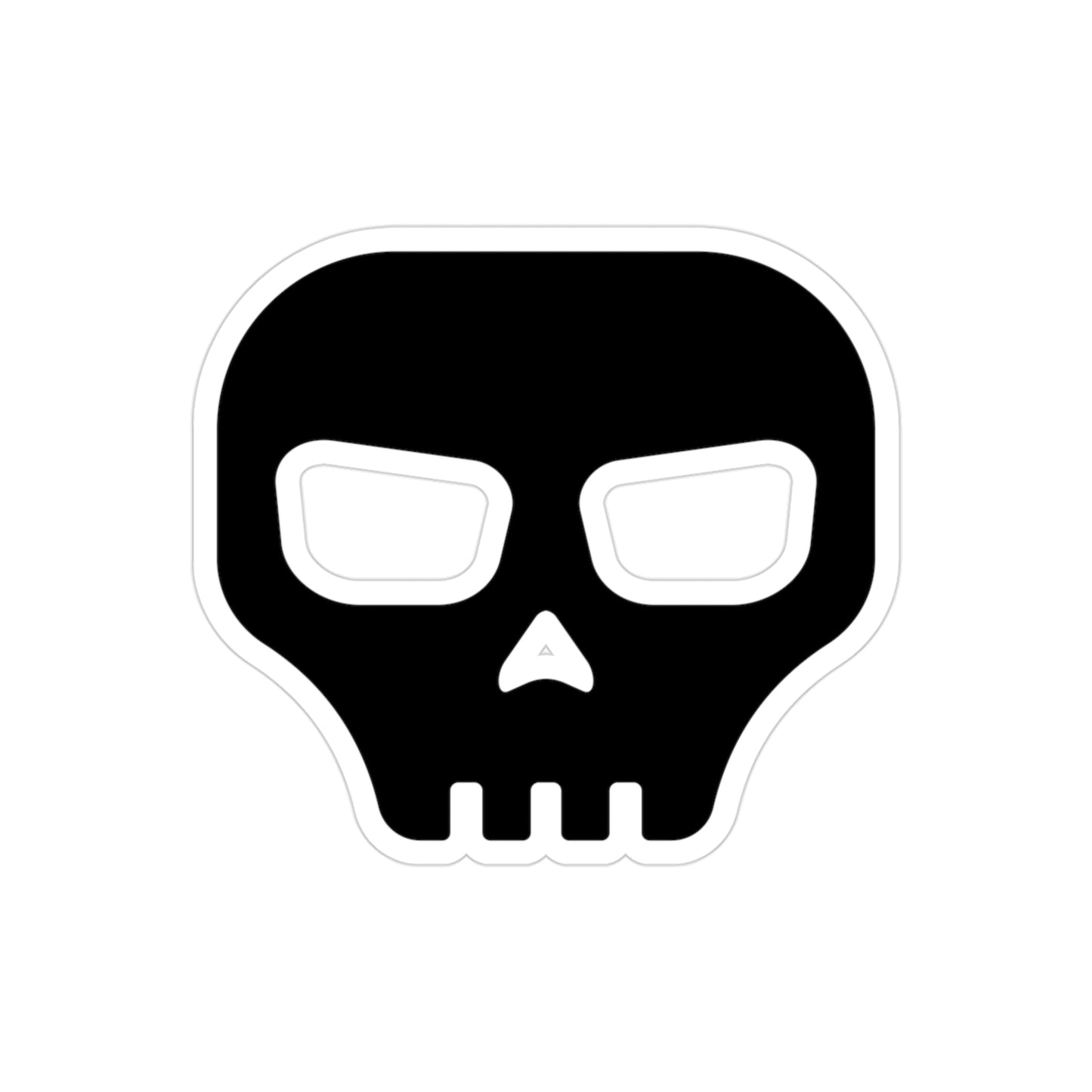 CRE8-or-DIE Skull — Transparent Outdoor Sticker, Die-Cut, 1pcs