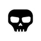 CRE8-or-DIE Skull — Transparent Outdoor Sticker, Die-Cut, 1pcs
