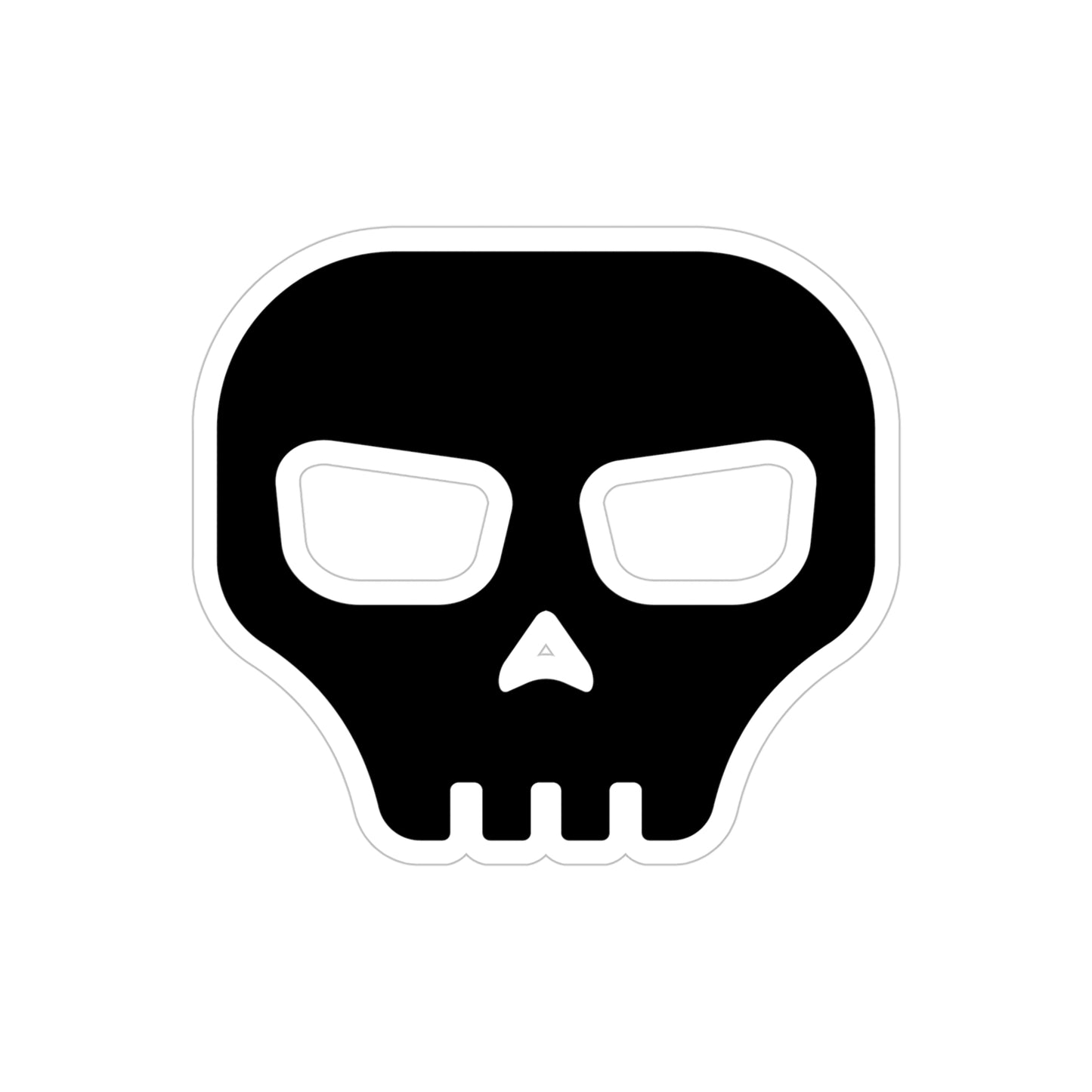 CRE8-or-DIE Skull — Transparent Outdoor Sticker, Die-Cut, 1pcs