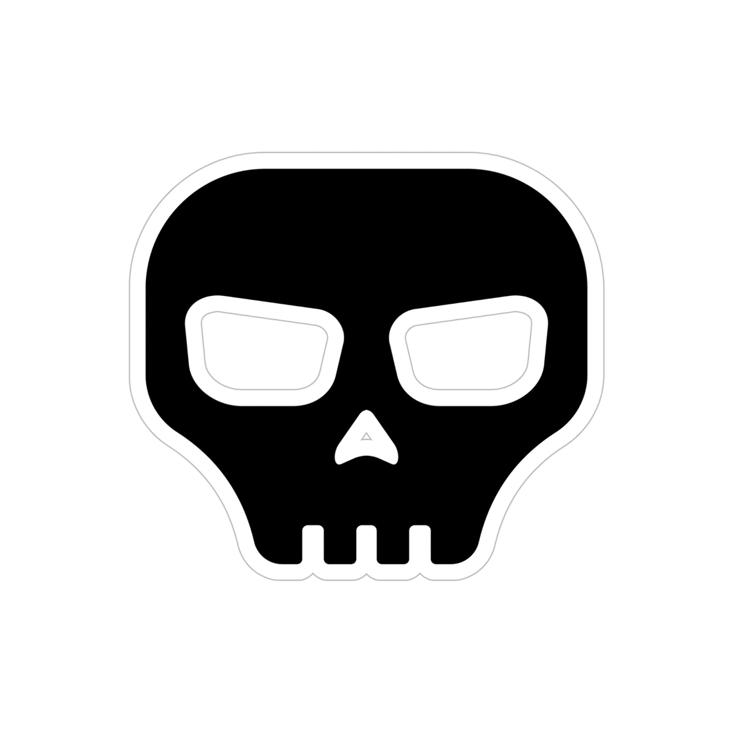 CRE8-or-DIE Skull — Transparent Outdoor Sticker, Die-Cut, 1pcs