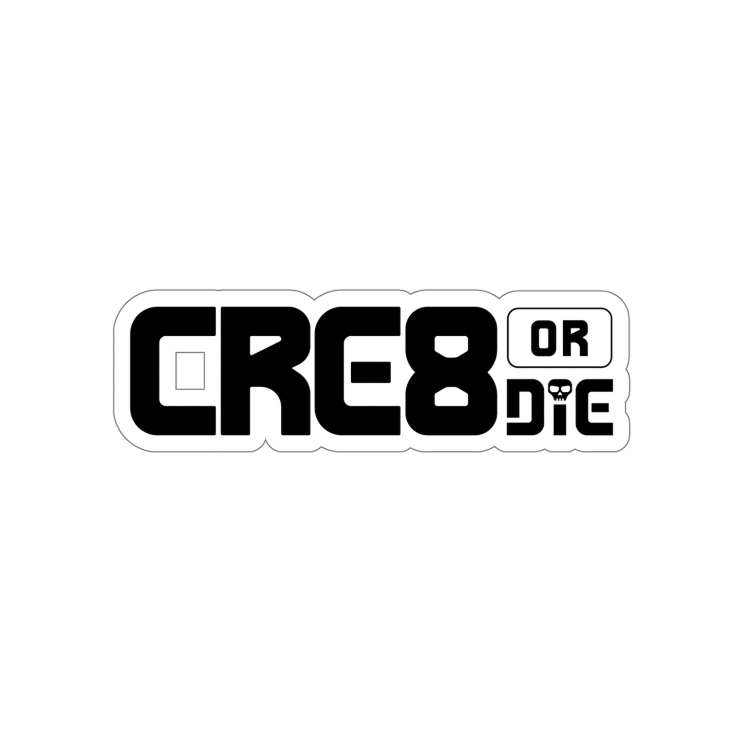 CRE8 or DIE Logo — Die-Cut Sticker