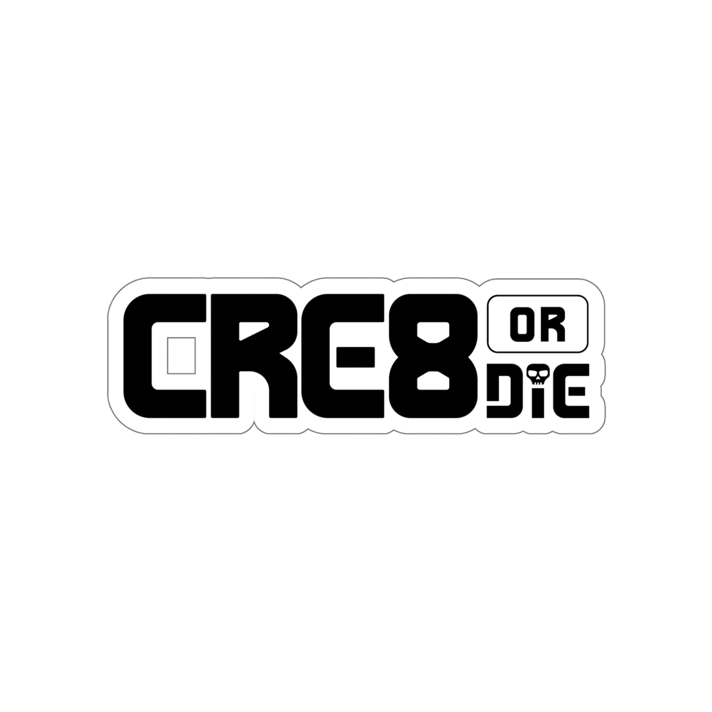 CRE8 or DIE Logo — Die-Cut Sticker