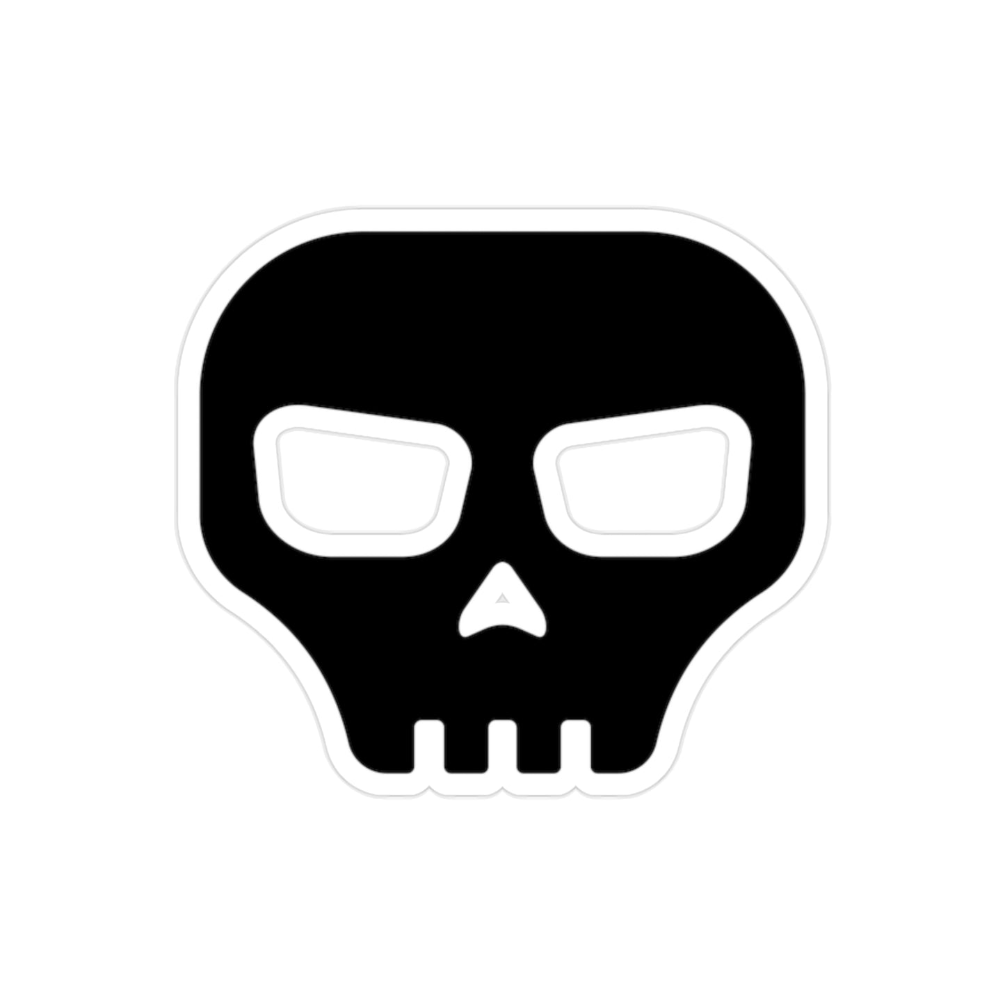 CRE8-or-DIE Skull — Transparent Outdoor Sticker, Die-Cut, 1pcs